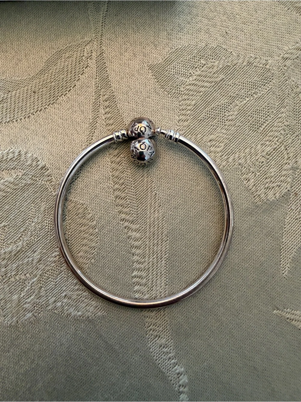 Pandora Silver Tone Bangle Bracelet - Picture 2 of 3